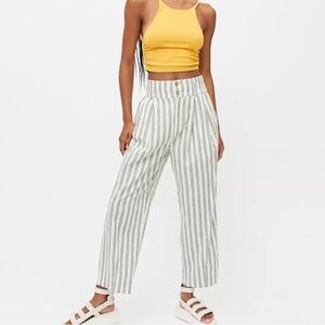 UO Sloane Linen Striped Pants